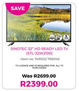 Sinotec 32” HD Ready LED TV (STL-32W2100)