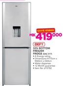 Defy 323Ltr Bottom Freezer Fridge DAC517