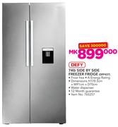 Defy 740Ltr Side By Side Freezer Fridge DFF437