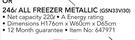 Bosch 246Ltr All Freezer Metallic GSN33VI30
