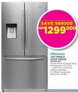 Hisense 720Ltr French Door Fridge With Water Dispenser H720FS-WD