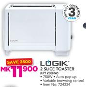 Logik 2 Slice Toaster LPT 200NW