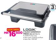 Logik 2 Slice Sandwich Press RSH-441725-11