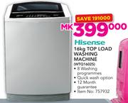 Hisense 16Kg Top Load Washing Machine WTQ1602S