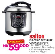 Salton 6Ltr Electric Pressure Cooker SPEC-01 