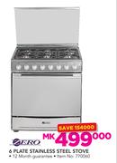 Zero 6 Plate Stainless Steel Stove