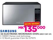 Samsung 32Ltr Electronic Microwave Oven ME0113M1 XF
