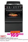 Defy 4 Solid Plate Stove DSS514