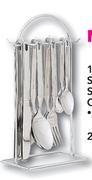 16 Piece Stainless Steel Hanging Cutlery Set