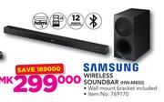 Samsung Wireless Soundbar With Wall Mounting Bracket