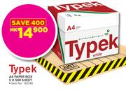 Typek A4 paper Box 5 x 500 Sheet