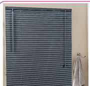 Decorland Ready Made 25MM PVC Venetian Blinds Steel-1000W x 1000H mm