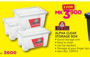 Big Jim Alpha Clear Storage Box-For 3