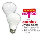 Eurolux 6W LED Globes-Each