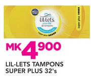 Lil-Lets Tampons Super Plus-32's