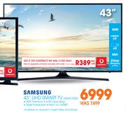 Samsung 43” UHD Smart TV (43MU7000)