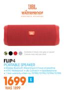 JBL Waterproof  Flip 4 Portable Speaker