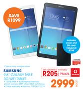 Samsung 9.6" Galaxy Tab E 3G WiFi Tablet-Each