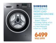 Samsung 8Kg Metallic Front Load Washing Machine WF80F5E