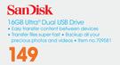 Sandisk 16GB Ultra Dual USB Drive