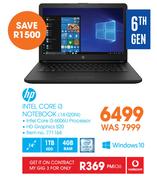 HP Intel Celeron i3 Notebook (14-020NI)-On My GIG 3 