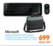 Microsoft Wireless Desktop 850 Bundle