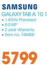 Samsung Galaxy Tab A 10.1”