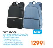 Samsonite 15" Nefti Laptop Backpack-Each