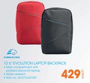 Kingsons 15.6" Evolution Laptop Backpack-Each