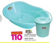 Baby Care Nappy Bucket Or baby Bath-Both For