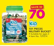 Kid Connection 101 Pieces Military Bucket