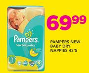 Pampers New Baby Dry Nappies-43's