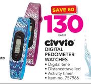 Civvio Digitak Pedometer Watches-Each