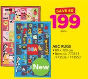ABC Rugs-80 x 120cm Each
