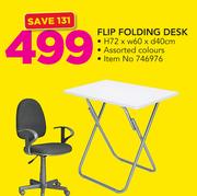 Flip Folding Desk H72 x W60 x D40cm