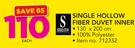 Sheraton Single Hollow Fiber Duvet Inner