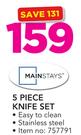 Mainstays 5 Piece Knife Set