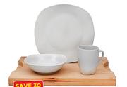12 Piece Dinner Set Square Classic