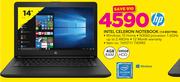 HP Intel Celeron Notebook 14-BS019NI