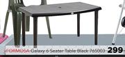 Formosa Galaxy 6 Seater Table Black