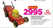 Wolf 2600W Electric Lawnmower