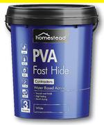 Homestead 20Ltr Fast Hide Matt PVA White