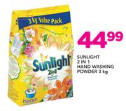 Sunlight 2 In 1 Hand Washing Powder-3Kg