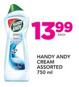 Handy Andy Cream Assorted-750ml Each