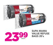 Supa Mama Value Refuse Bags-20s Each