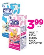 Milkit Tetra Pack Assorted-250ml Each