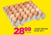 Large Brown Eggs-30's Per Pack
