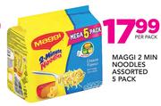 Maggi 2 Min Noodles Assorted 5 Pack-Per Pack