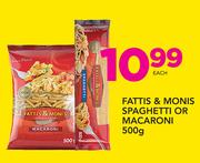 Fatti's & Moni's Spaghetti Or Macaroni-500g Each
