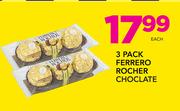 Ferrero Rocher Chocolate 3 Pack-Each